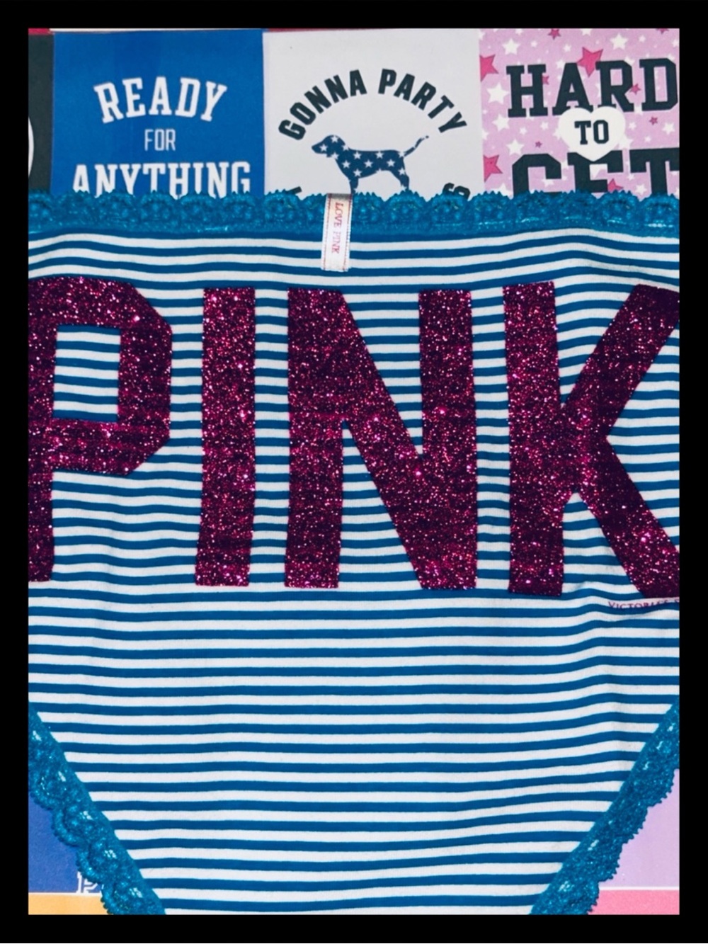 💕🩵RESERVED🩵ⓅⒾⓃⓀ ⓋⓈ Y2K/RARE/HTF Extra Low Rise Bikini Panties ✨NWT✨💕 - Picture 5 of 5